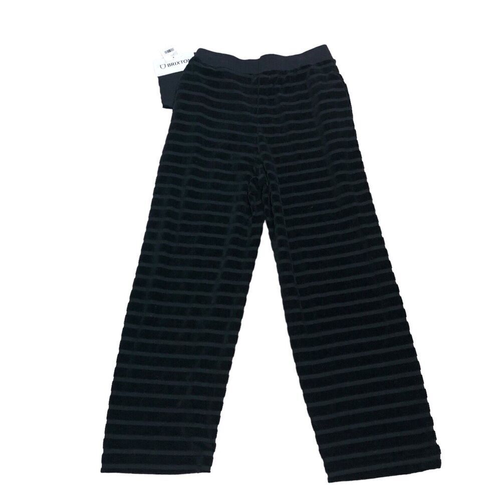 Brixton Columbia Pant Womens Size S Black Pull On Athleisure Ribbed Lounger New — image 4 of 8